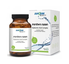חומצה היאלורונית, 60 כמוסות, סופהרב חי פארם - בית מרקחת אונליין