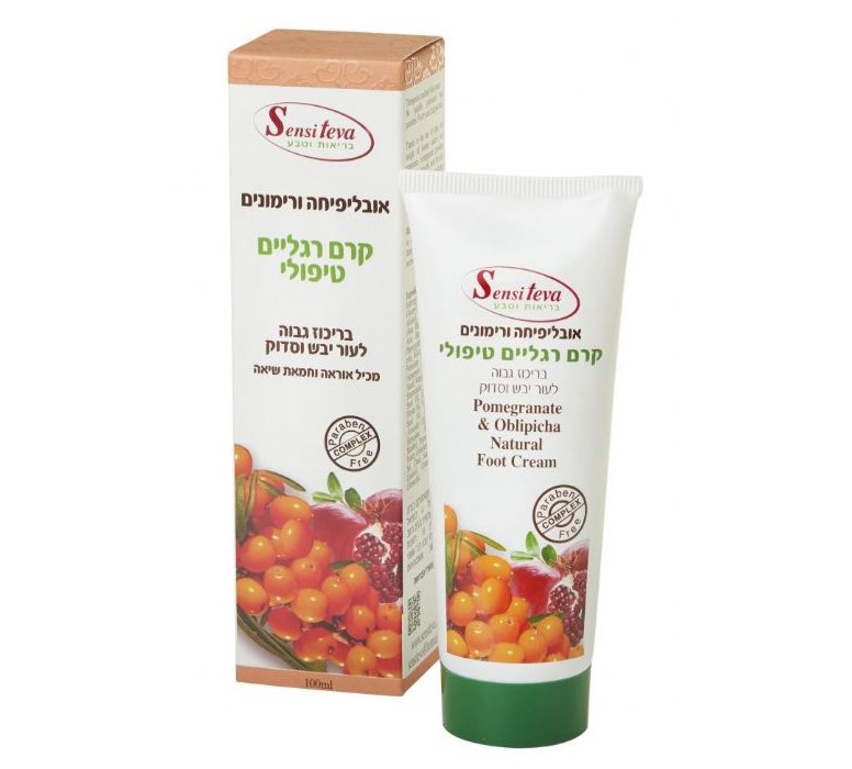 קרם רגליים טיפולי אובליפיחה ורימונים, 100 מ