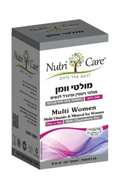 מולטי וומן, 60 כמוסות, נוטרי קר חי פארם - בית מרקחת אונליין