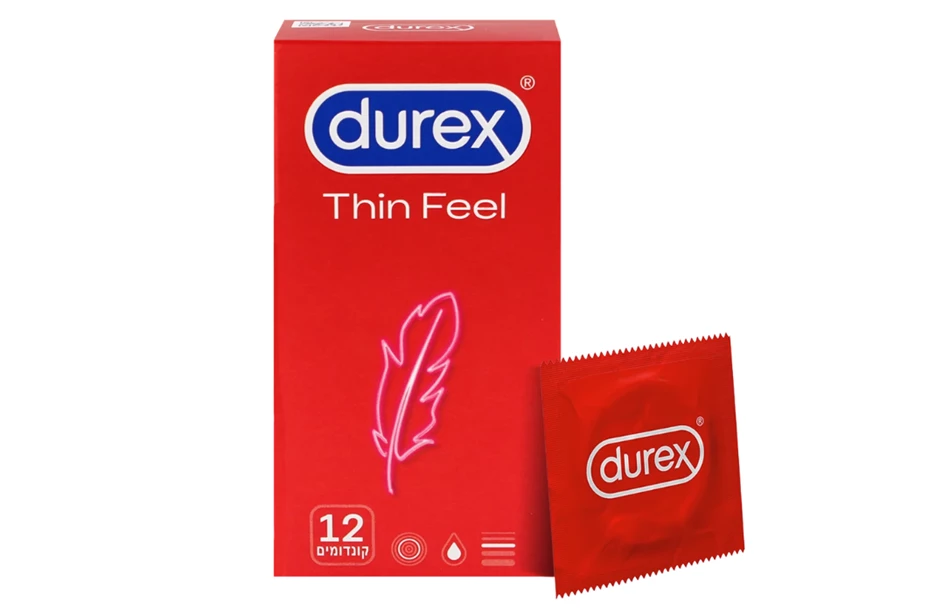 קונדומים טין פייל דורקס - Durex Thin Feel Condoms | חי פארם