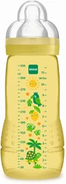 ‎MAM‎ בקבוק הזנה לתינוק 4+ ירוק‎ ‎330‎ ‎ חי פארם - בית מרקחת אונליין