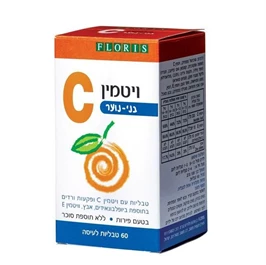 ויטמין C ללעיסה לבני נוער, 60 טבליות, פלוריש חי פארם - בית מרקחת אונליין