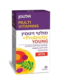 מולטי ויטמין ופרוביוטיקה לנוער, 30 קפליות - אלטמן | חי פארם