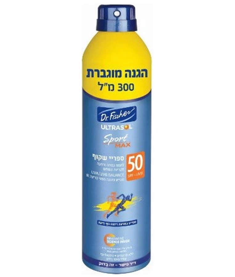 ‎אולטרסול SPORT MAX ספריי רציף שקוף 300 מ