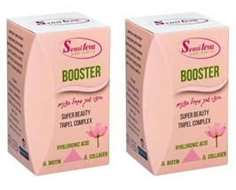 BOOSTER קולגן, ביוטין וחומצה היאלורונית, 120 כמוסות, סנסי טבע חי פארם - בית מרקחת אונליין