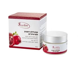 קרם לילה לפנים אנטי אייג'ינג רימונים, 50 מ"ל, סנסי טבע חי פארם - בית מרקחת אונליין