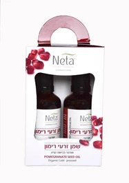 שמן זרעי רימון אורגני, מארז זוגי 2x50 מ"ל, נטע חי פארם - בית מרקחת אונליין