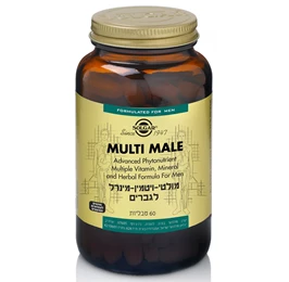 מולטי ויטמין-מינרל לגברים, 60 טבליות, סולגאר חי פארם - בית מרקחת אונליין