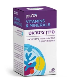 סידן ציטראט וויטמין D-400, 60 קפליות - אלטמן | חי פארם