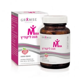 מגה ליקוריץ ,60 כמוסות, גרמזה חי פארם - בית מרקחת אונליין