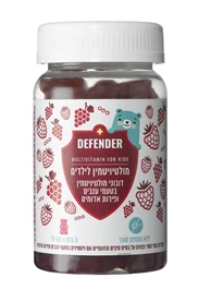 דובוני מולטי ויטמין לילדים, 60 יח', דיפנדר חי פארם - בית מרקחת אונליין